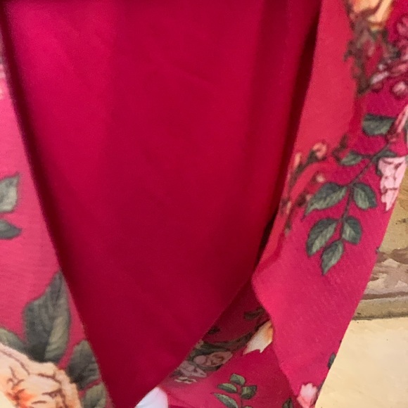 Como Vintage Fuschia Floral Sundress- Size Small - Picture 6 of 12